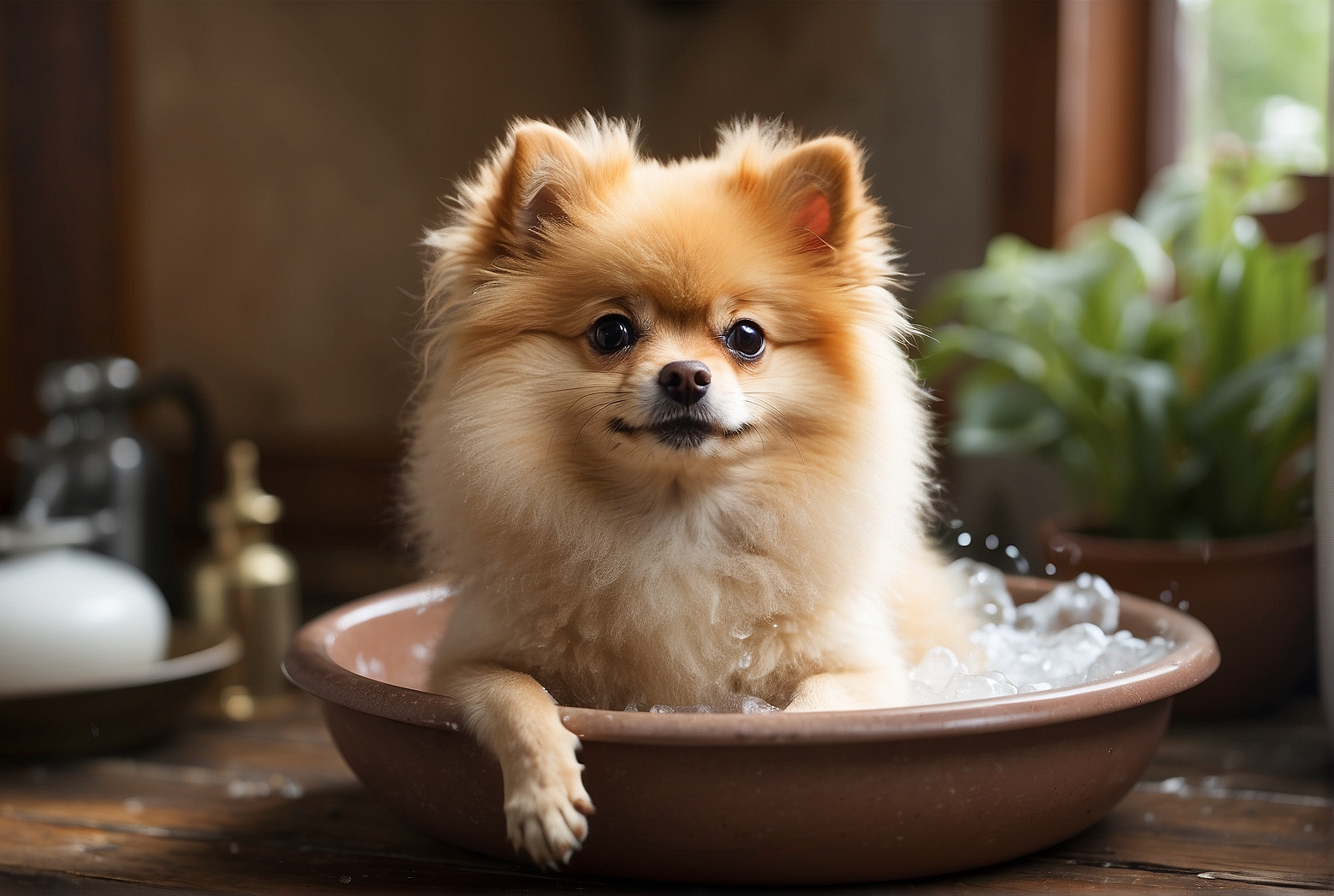 How often should you bathe a Pomeranian?