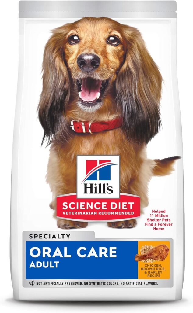 Hills Science Diet Dry Dog Food, Adult, Oral Care, Chicken, Rice  Barley Recipe, 28.5 lb. Bag