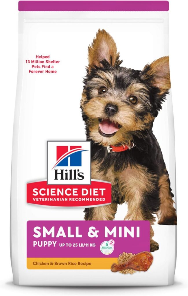 Hills Science Diet Dry Dog Food, Puppy, Small Paws for Small Breeds, Chicken Meal, Barley  Brown Rice Recipe, 4.5 lb. Bag
