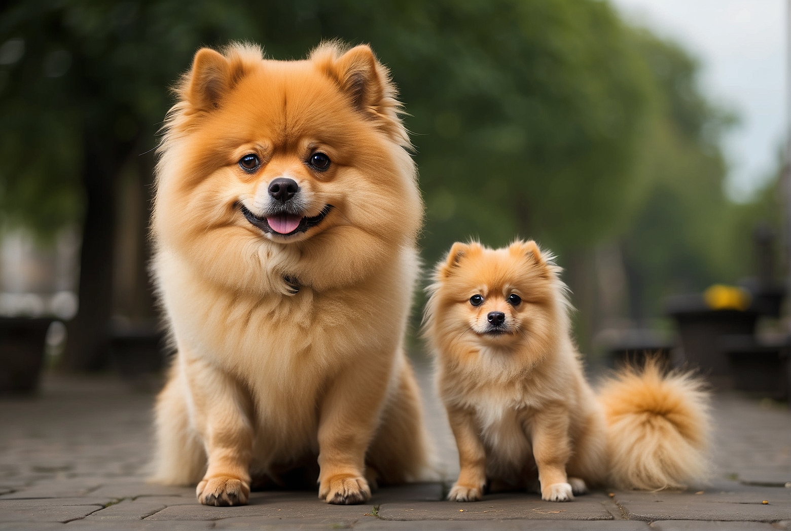 Strong dog breeds compared to Pomeranians