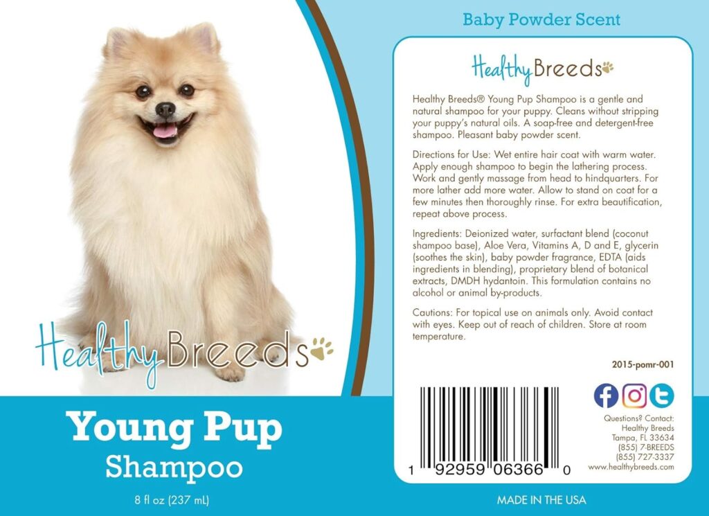 Healthy Breeds Pomeranian Young Pup Shampoo 8 oz