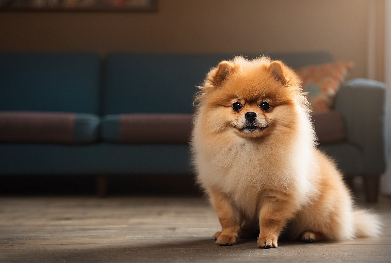 How long is the fur of a Pomeranian?